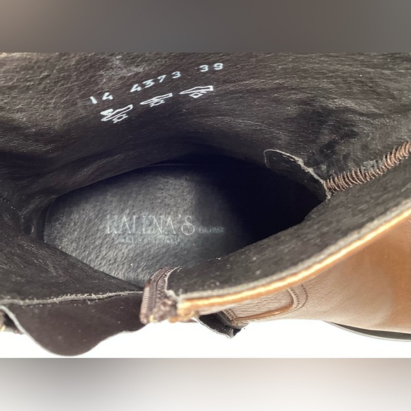 Kalena women’s Italian made leather boots, low heel, zipper, size 39 - Picture 12 of 12